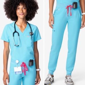 NWT XS Neon Blue FIGS: Catarina & Zamora Joggers